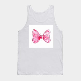 Pink bow Tank Top